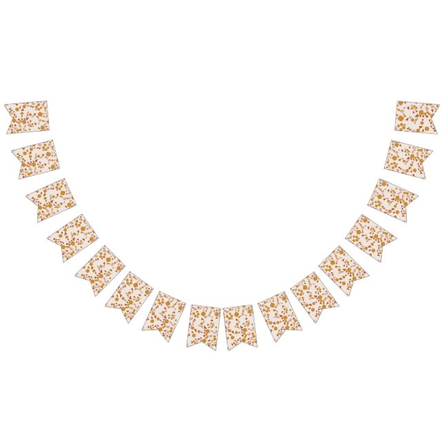 Bandeirinha Arranjo Dourado Terrazzo Simples Moderno (Todos)