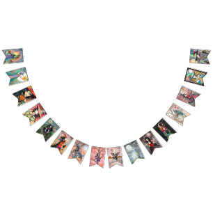 Bandeirinha Arte de Bruxas de Halloween por Molly Harrison