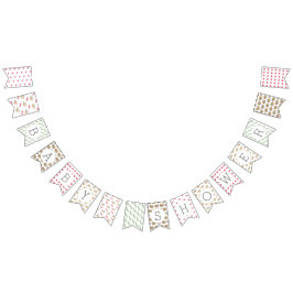 Bandeirinha Aves chás de fraldas