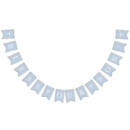 Bandeirinha Azul Abençoa Nossos Sinais De Banner Do Filho