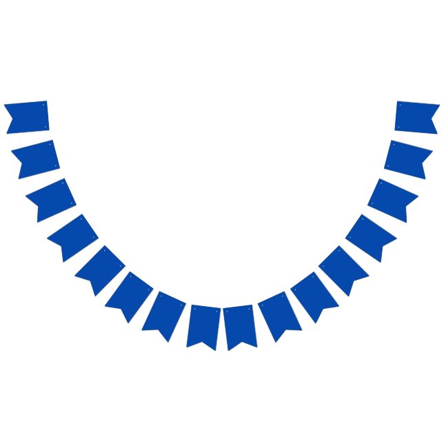 Bandeirinha Azul Cobalto Cor Sólida | Clássico | Elegante (Todos)