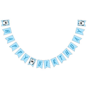 Bandeirinha Azul-Festa de aniversário-zebra