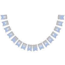 Baby Boy Nagpal Ombre Blue e Silver Banner