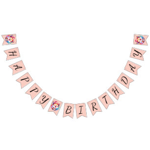 Bandeirinha Baby Fox Happy Birday