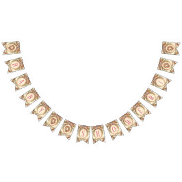 Bandeirinha Baby Girl Chá Vintage French Watercolor Floral