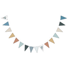 Bandeirinha Balão de Ar Quente de Aquecimento de Aquarela // A