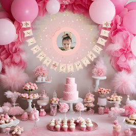 Bandeirinha Ballerina Hamster Girls Aniversário