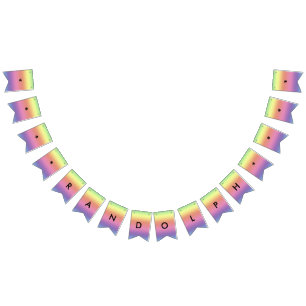 Bandeirinha Bandeja do Sinalizador - Cores do Arco-Íris com No