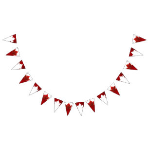 Bandeirinha Bandejas de Bunting do Canadá Decorações do Canadá