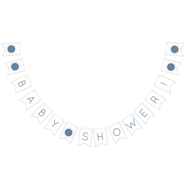 Bandeirinha Bandejas de Chá de fraldas do Sol Azul Boho (Todos)