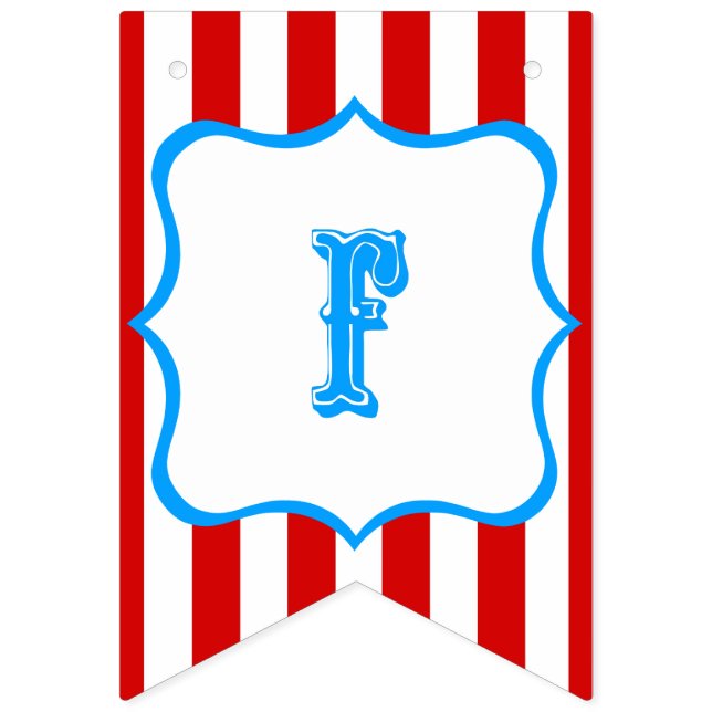 Bandeirinha bandera Feliz Cumpleaños - Circo (Primeira Bandeira)