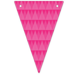 Bandeirinha Banderines con triángulos rosas