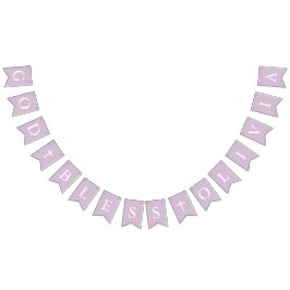 Bandeirinha Banheiras do Batismo de Rapariga Branca Roxa