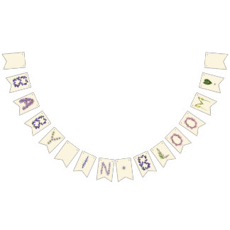 Bandeirinha Banner Bebê em Flor - Chuvinha de Bebê Boho - Flor