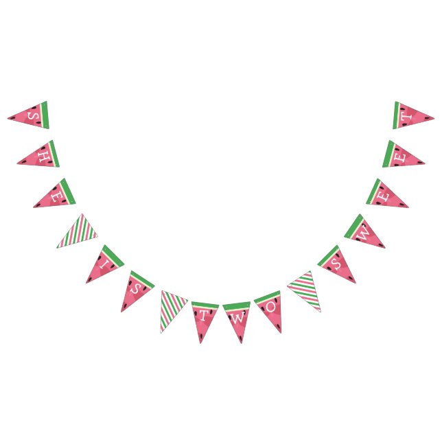 Bandeirinha Banner de Aniversário da Melancia (Todos)