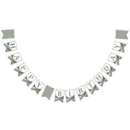 Bandeirinha Banner de Aniversário de Um Feliz Acampante