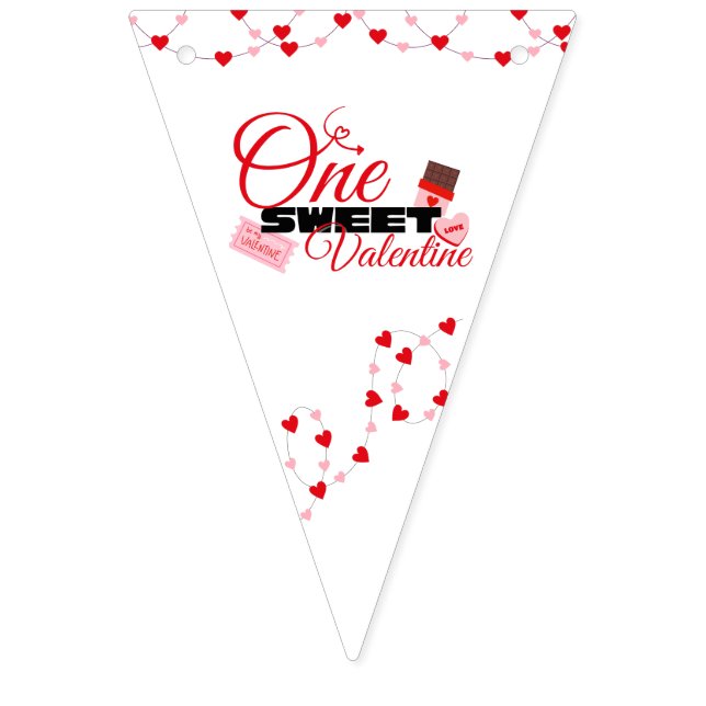 Bandeirinha Banner de Aniversário do Dia dos Namorados (Primeira Bandeira)
