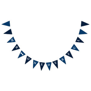 Bandeirinha Banner de Aniversário do Sr. Onederful