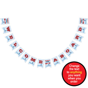 Bandeirinha Banner de bunda a bordo