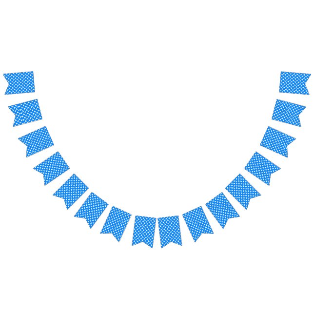 Bandeirinha Banner de bunda de coelho azul (Todos)