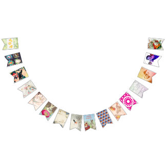 BANDEIRINHA BANNER DE BUNDAÇÃO DE DECORATIVO DE PÁSCOA DE VINT