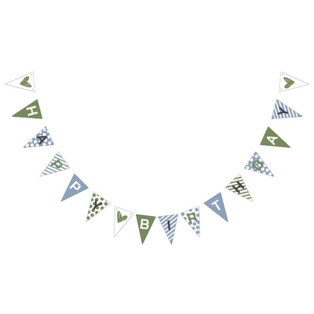 Bandeirinha Banner de Bunting Aniversário Feliz e Cara Tímido (Todos)