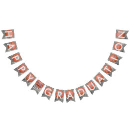 Bandeirinha Banner de Bunting Azul de Basquete de Graduação Fe