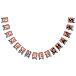 Bandeirinha Banner de Bunting Azul dos Campeões de Basquete