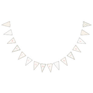 Bandeirinha Banner de Bunting - Bebê de boas-vindas