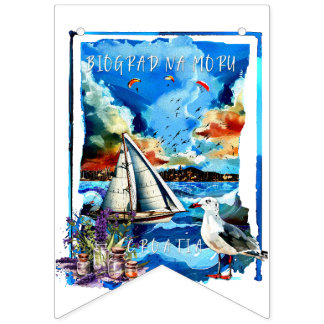 Bandeirinha Banner de Bunting - Biograd na Moru