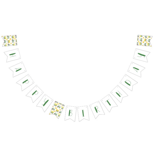 Bandeirinha Banner de Bunting de Aniversário da Fazenda de Tra (Todos)