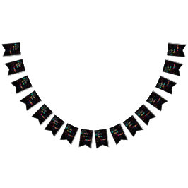 Bandeirinha Banner de Bunting de Celebração de felizes anos no