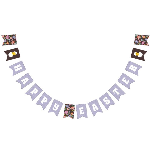 Bandeirinha Banner de Bunting do Partido da Páscoa Floral Inch (Todos)