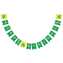 Bandeirinha Banner de Bunting Feliz Aniversário do Dinossauro