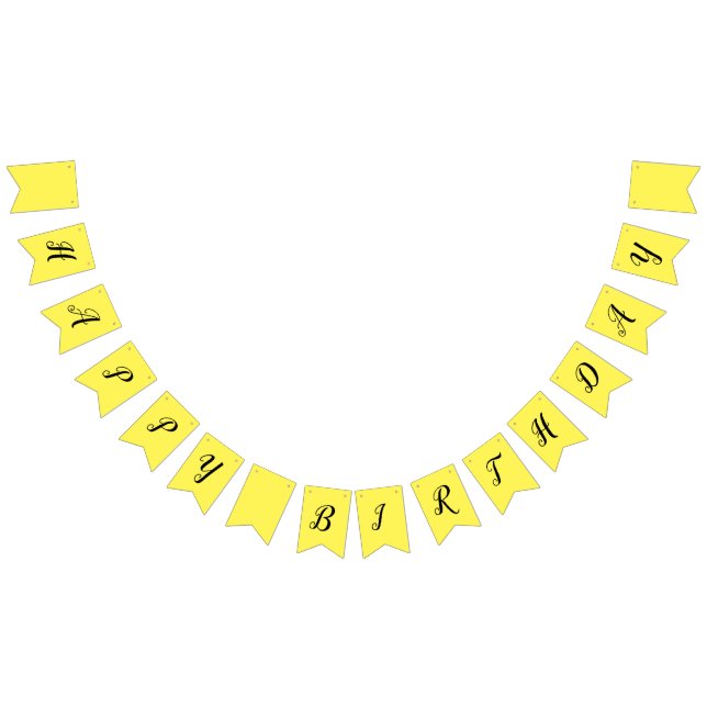 Bandeirinha Banner de Bunting Party de Swallowtail Personaliza (Todos)