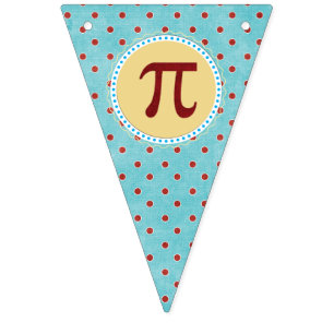 Bandeirinha Banner de Bunting Pi