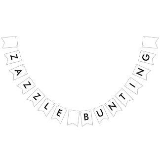 Bandeirinha Banner de Bunting Zazzle Personalizado - Swallowta