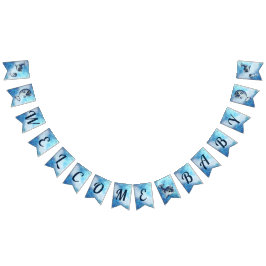 Bandeirinha Banner de Chá Bebê Narwhal