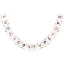 Banner de chá de fraldas com arcos cor-de-rosa e b