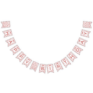 Bandeirinha Banner de Decoração de Aniversário Coração Querido