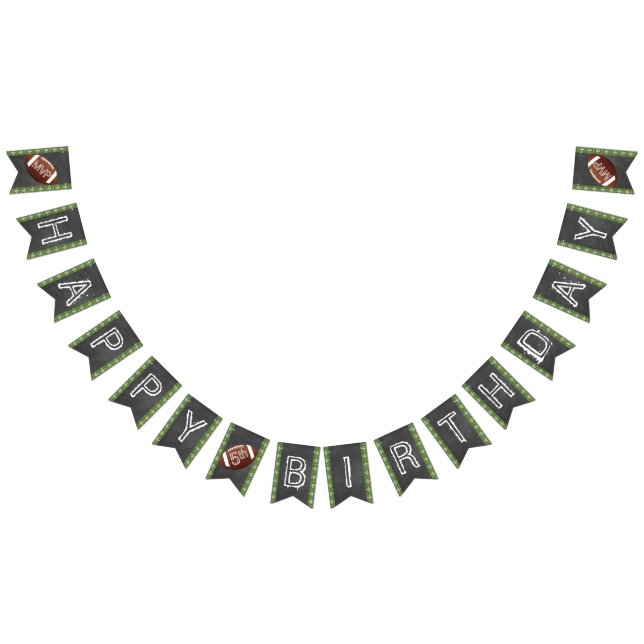 Bandeirinha Banner de futebol com qualquer idade - Feliz Anive (Todos)