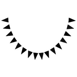 Bandeirinha Banner de Partido Inicial (Preto e Branco)