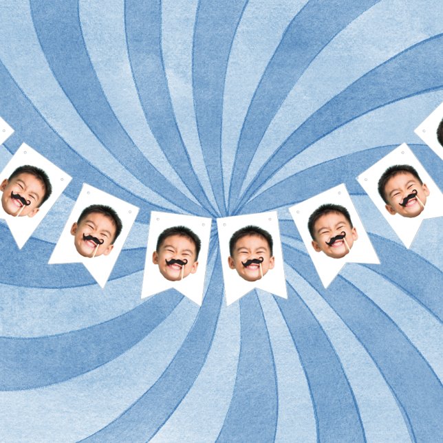 Bandeirinha Banner de rosto personalizado, Banner de aniversár (Criador carregado)