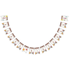 Bandeirinha Banner de uma Festa de aniversário doce