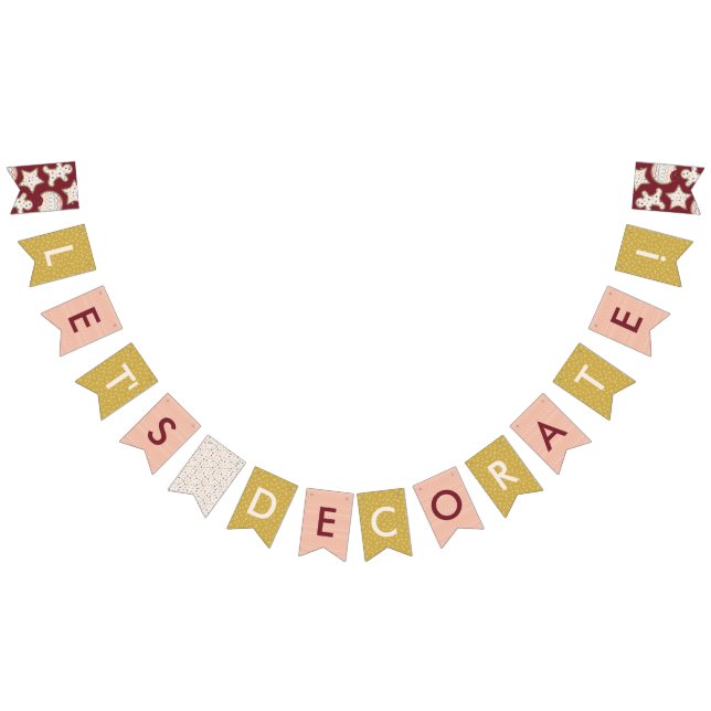 Bandeirinha Banner do Partido Decorriador do Biscoito Vermelho (Todos)