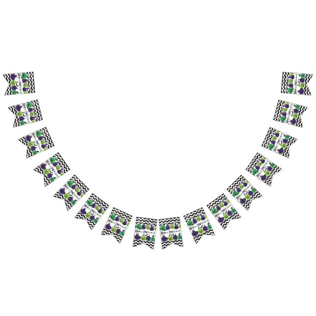 Bandeirinha Banner do Partido Halloween (Todos)