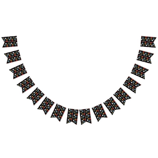 Bandeirinha Banner do Partido Halloween (Todos)