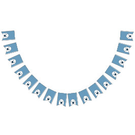 Bandeirinha Banner do partido Peek-a-boo Hiding Polar Bear Par