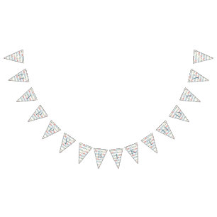 Bandeirinha Banner do trator de aniversário feliz