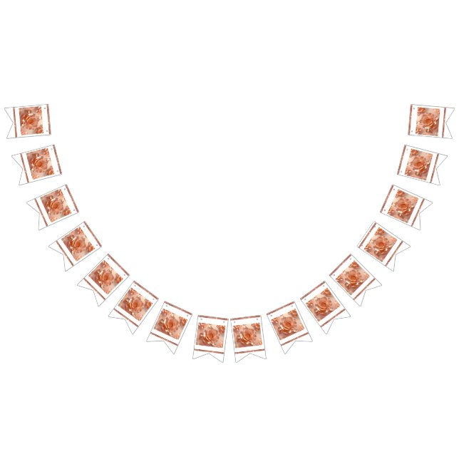 Bandeirinha Banner Elegante de recarga de Rosa Dourada com bri (Todos)